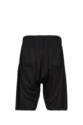 WAIR SHORT SAROUEL PANTS / BLK