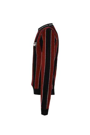 SPORTY LOGO CREW NECK / BLK BUR