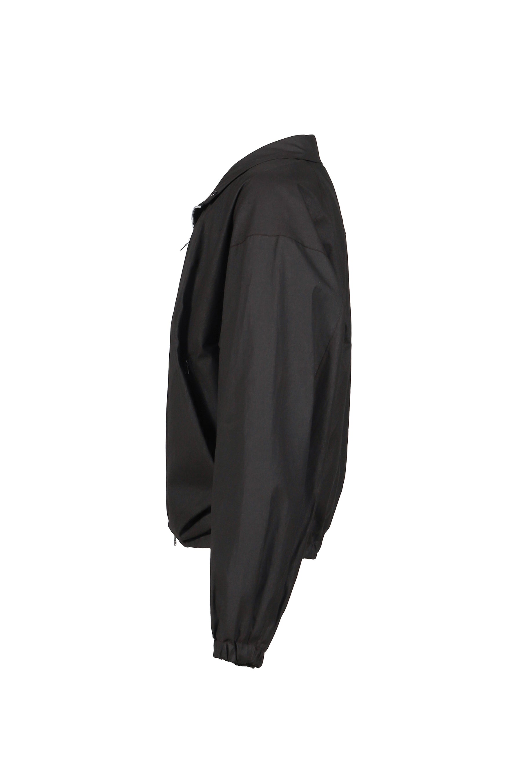 DRAPED BLOUSON COTTON / BLK