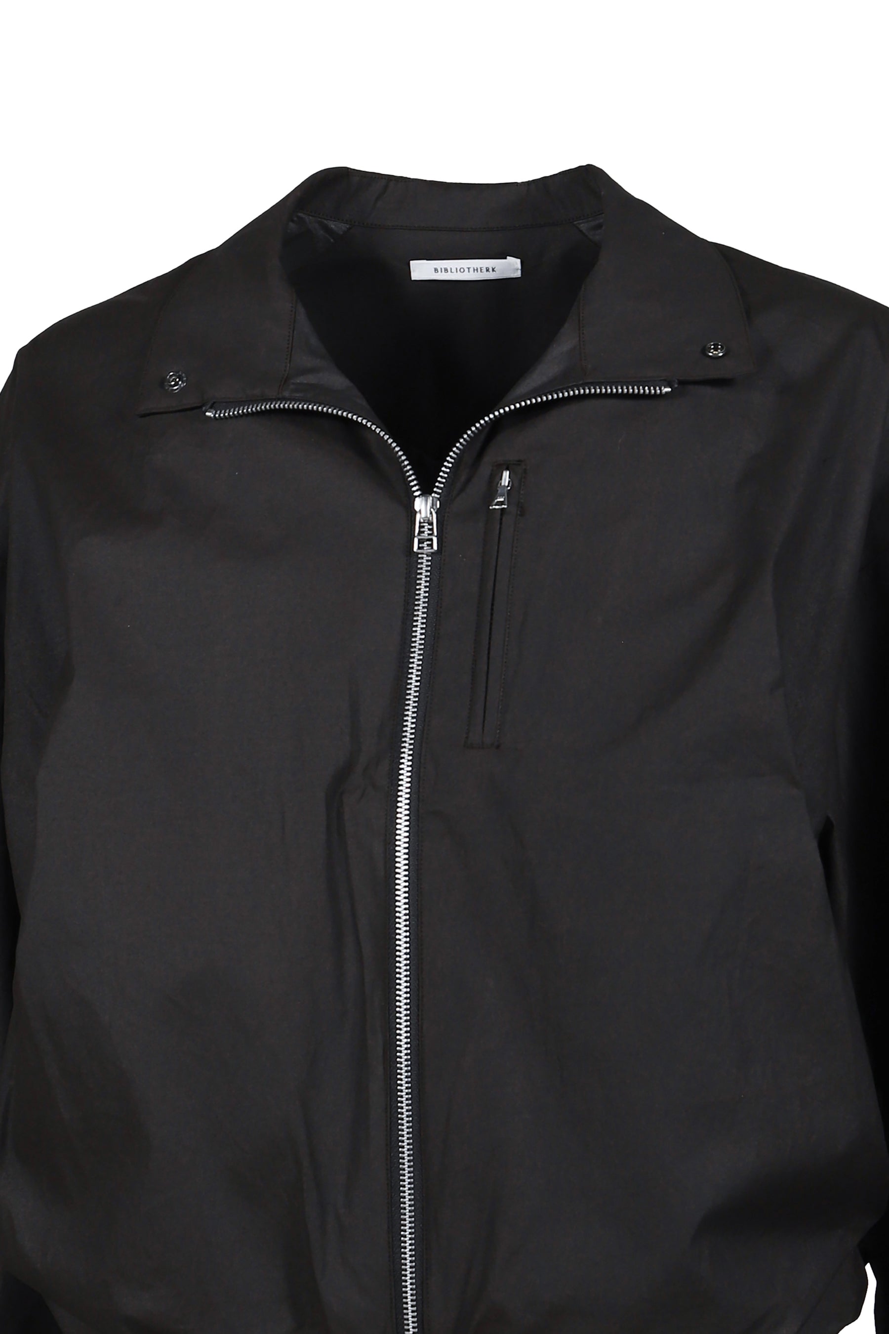 DRAPED BLOUSON COTTON / BLK