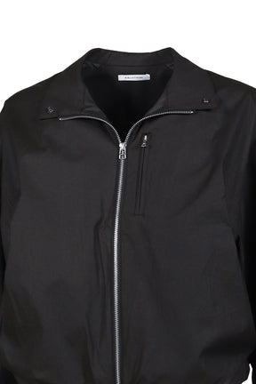 DRAPED BLOUSON COTTON / BLK