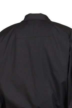 DRAPED BLOUSON COTTON / BLK
