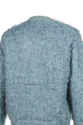 SHAGGY KNIT CARDIGAN / L.BLU