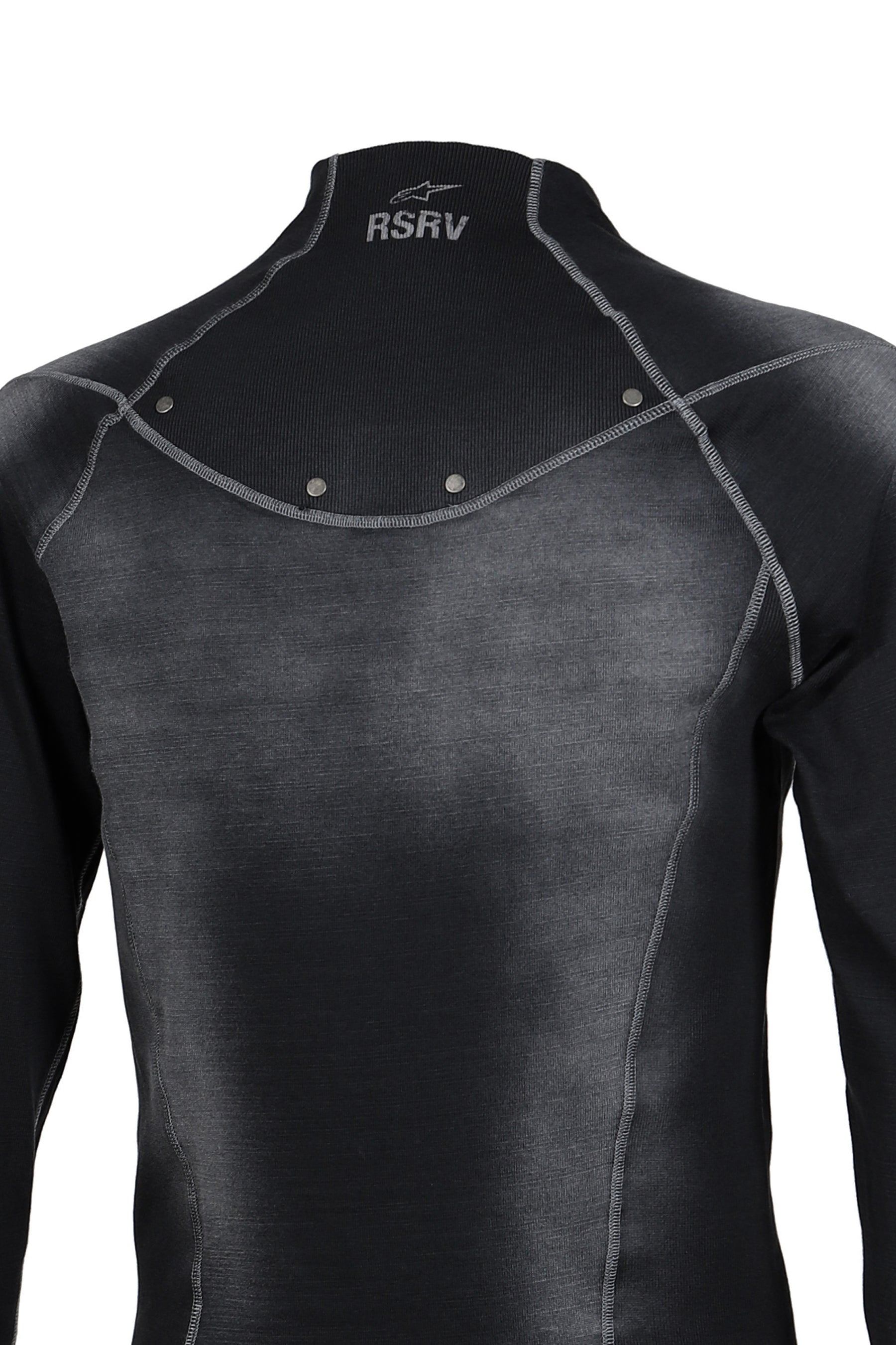 CROSSBONES LS TEE / BLACK WASHED