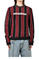 SPORTY LOGO CREW NECK / BLK BUR 