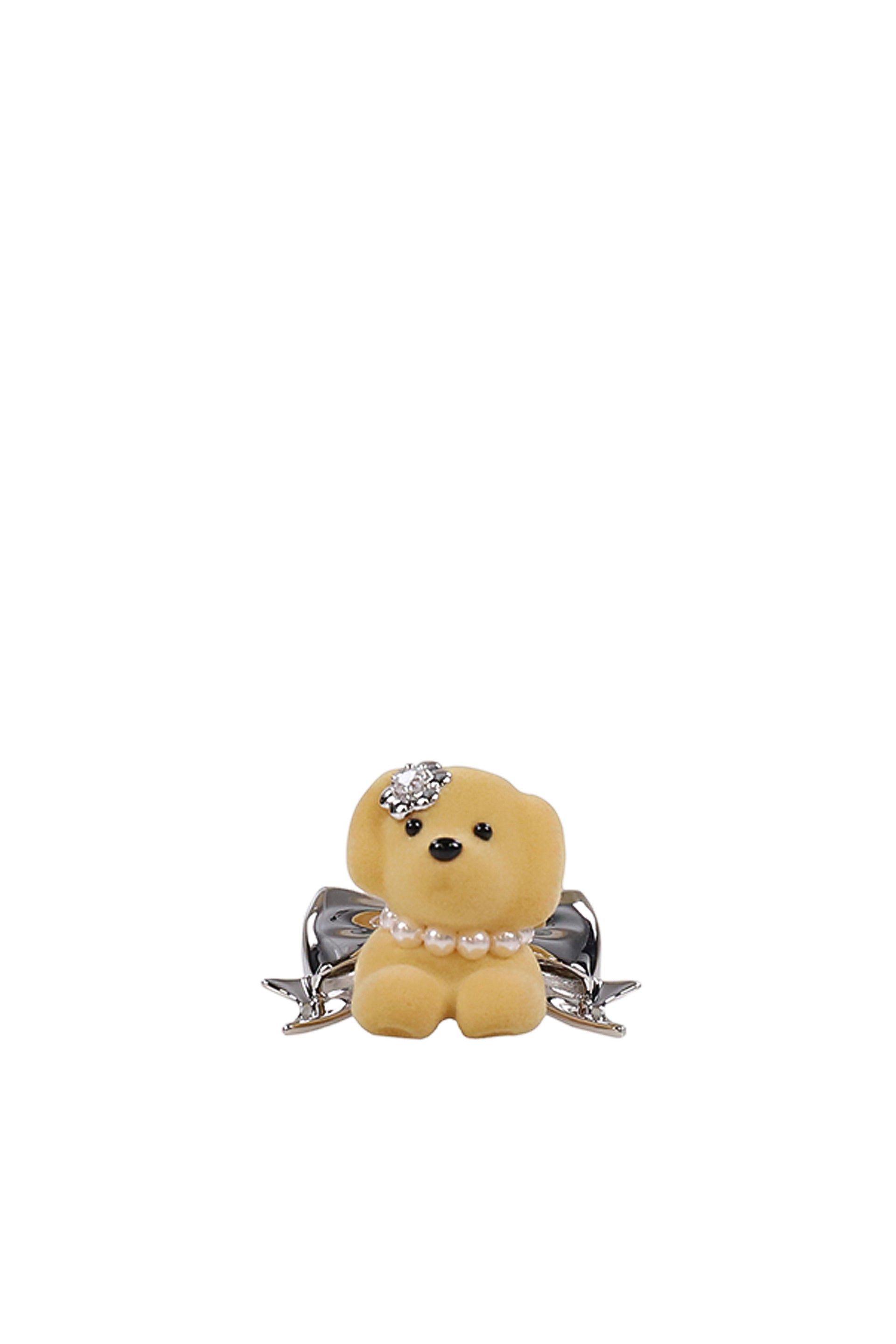 PUPPY BOWKNOT HAIR PIN / BRW