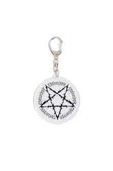 ACRYLIC KEYCHAIN 'PENTAGRAM / WHT