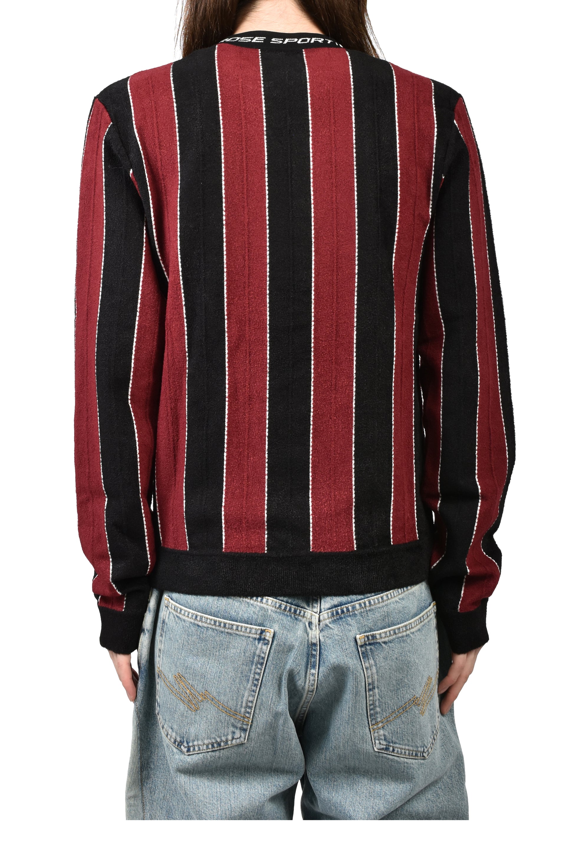 SPORTY LOGO CREW NECK / BLK BUR