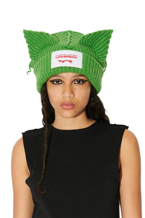 CHUNKY EARS BEANIE / GREEN