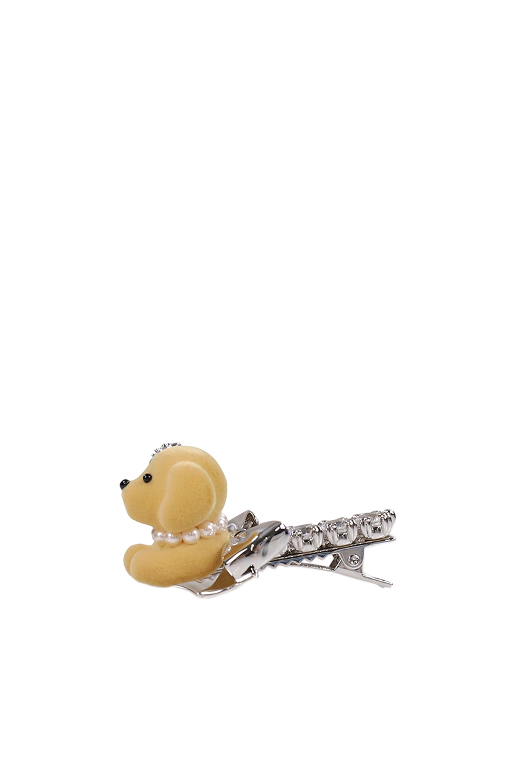 YVMIN イブミン SS26 PUPPY BOWKNOT HAIR PIN / BRW - NUBIAN ヌビアン