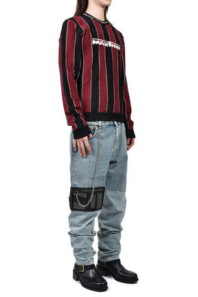 SPORTY LOGO CREW NECK / BLK BUR 