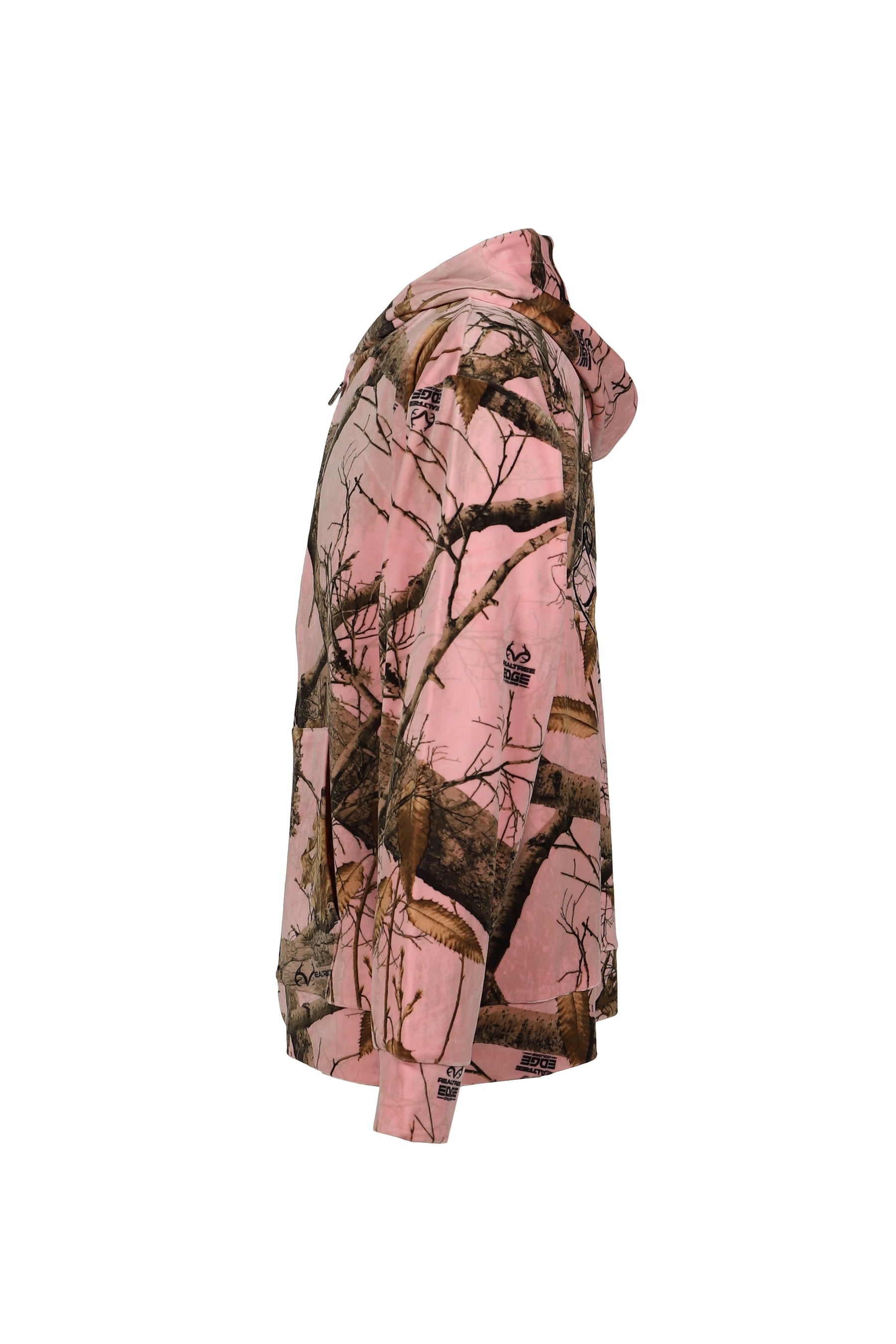 REALTREE VELOR HOODIE / PINK EDGE 