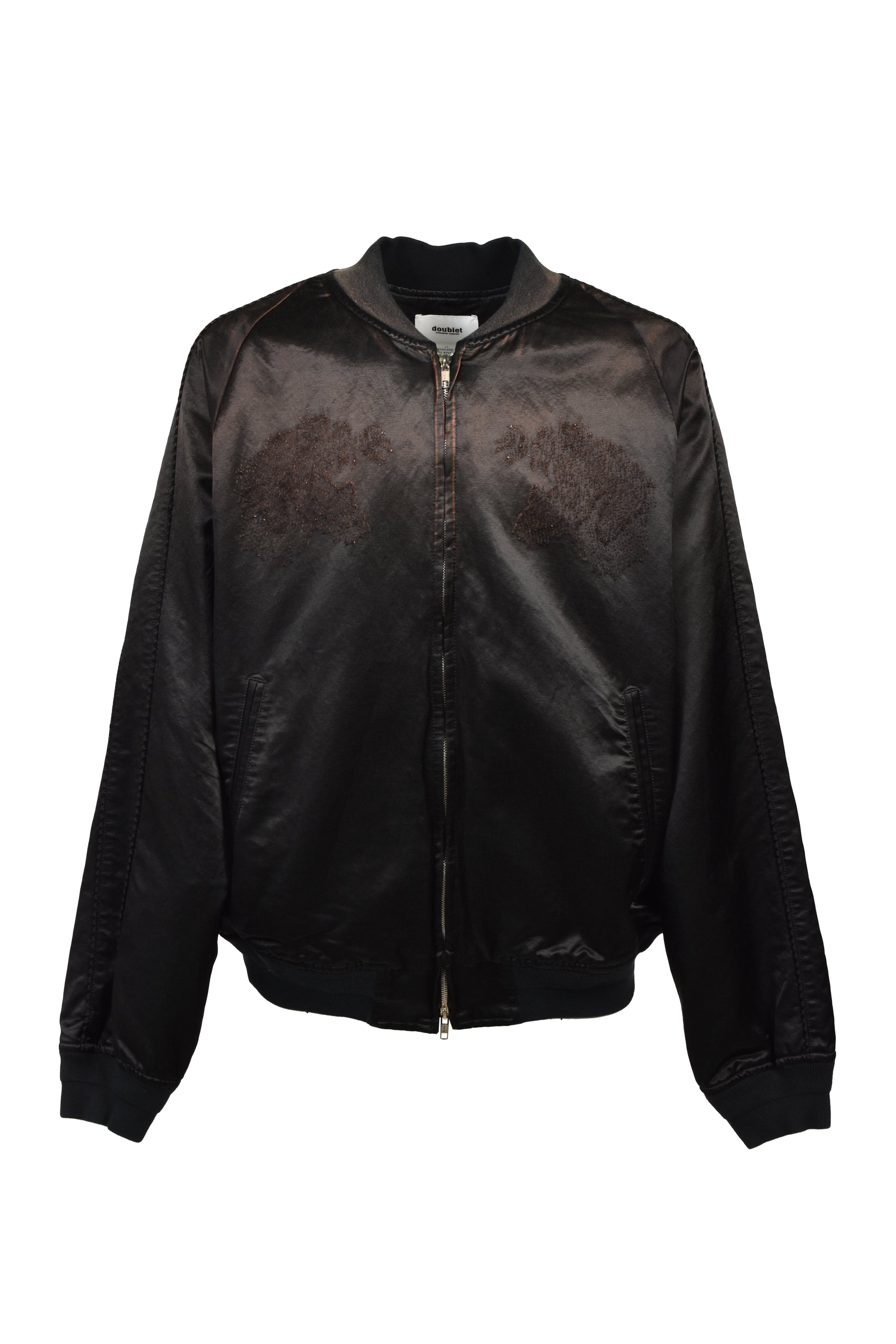 THREADLESS AIR EMBROIDERY SOUVENIR JACKET / BLK