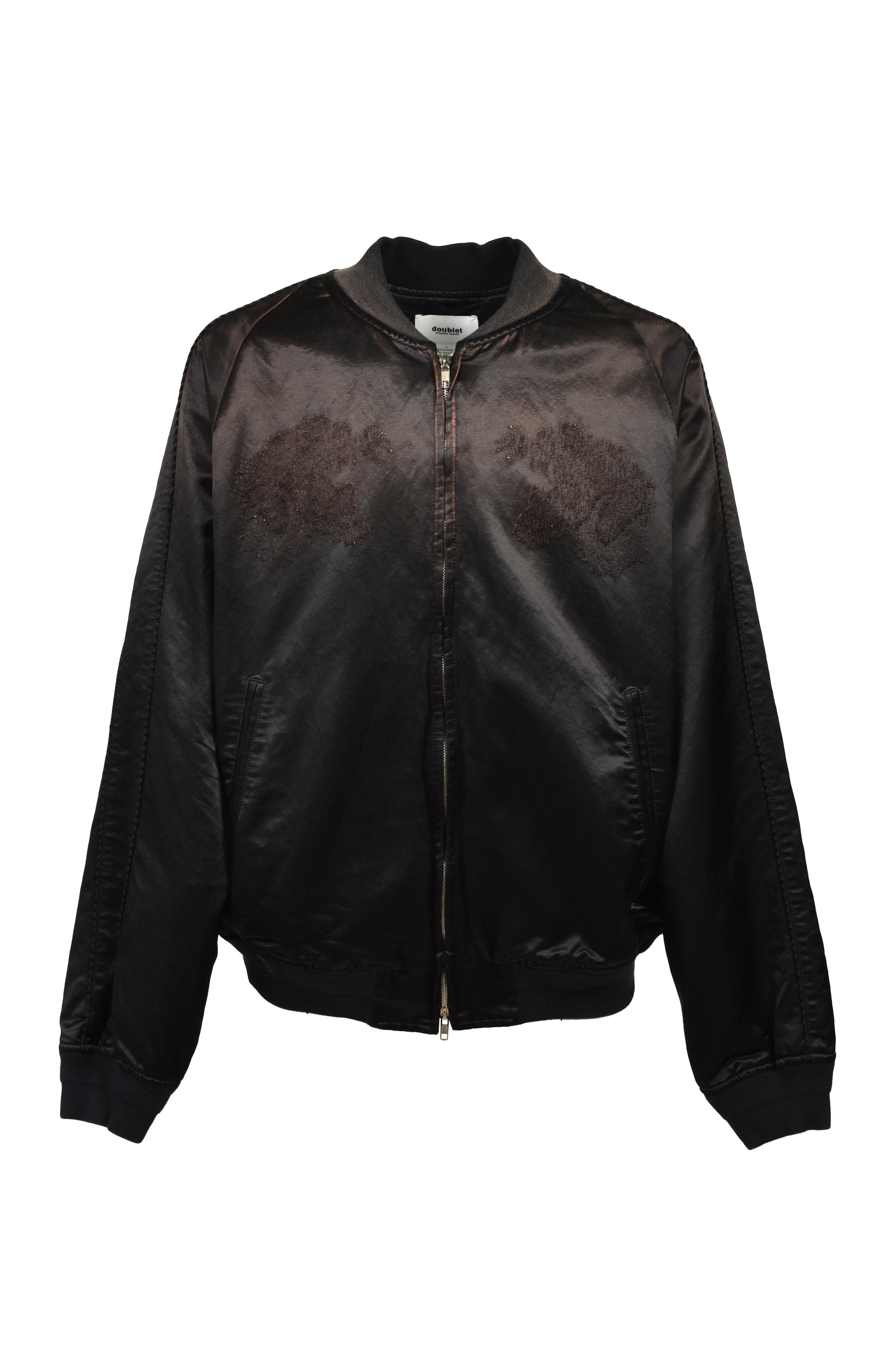 THREADLESS AIR EMBROIDERY SOUVENIR JACKET / BLK