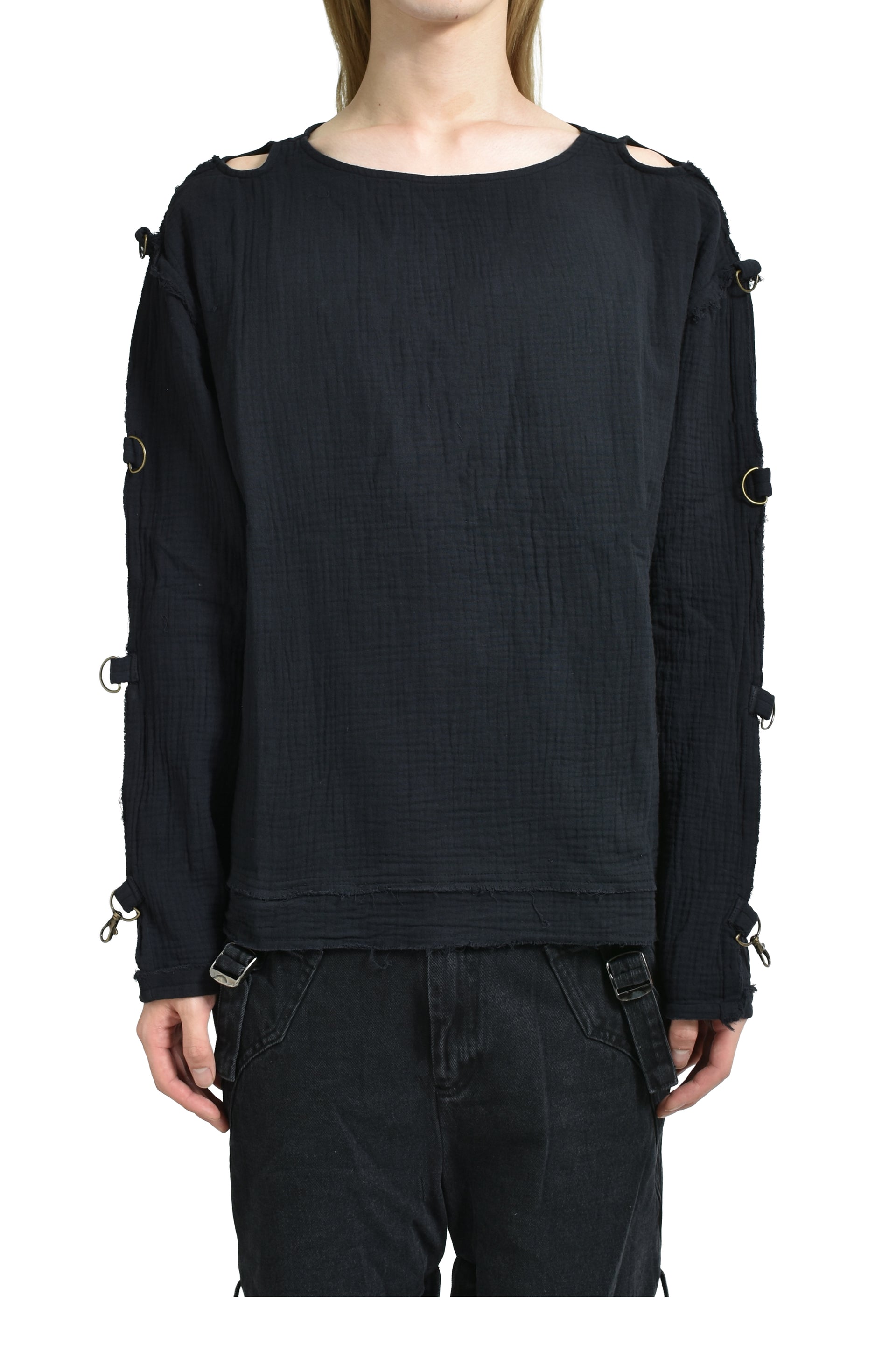 MUSLIN SHIRT / BLK