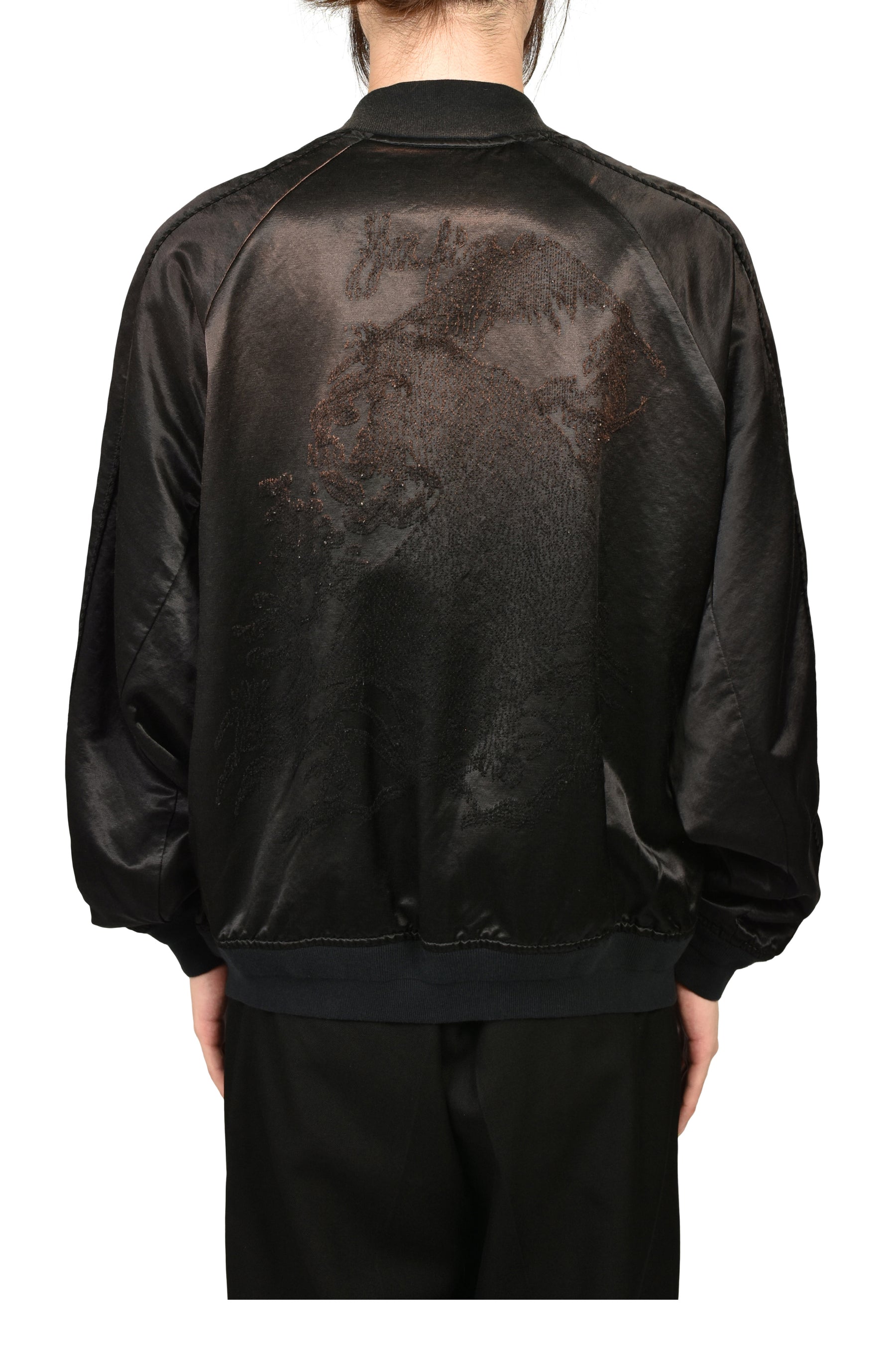 THREADLESS AIR EMBROIDERY SOUVENIR JACKET / BLK