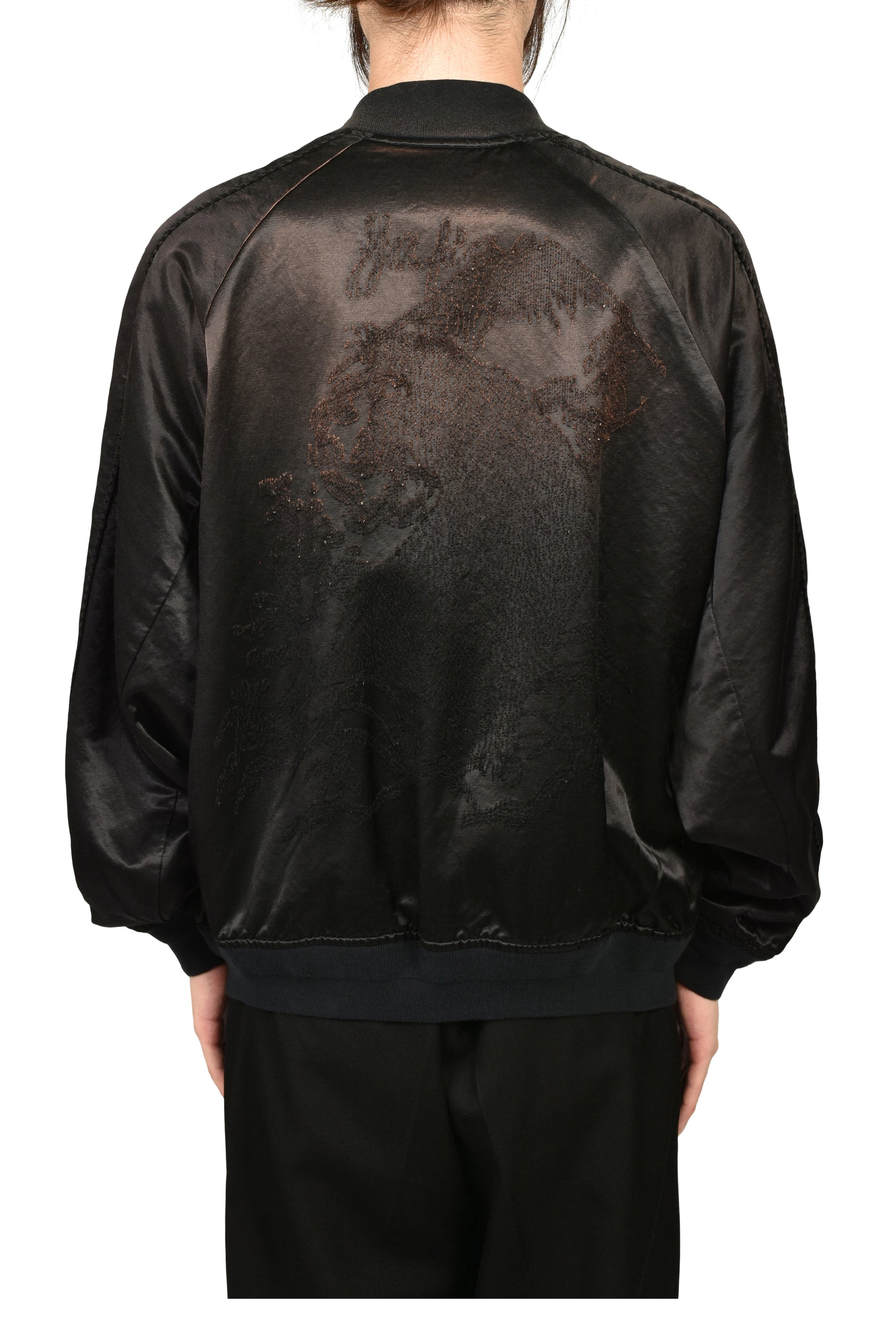THREADLESS AIR EMBROIDERY SOUVENIR JACKET / BLK