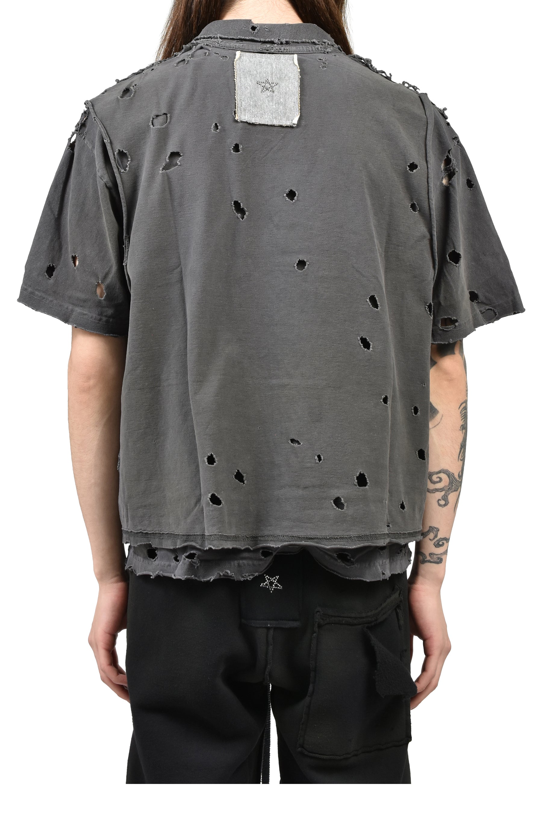 FRAT COLLARED MUSCLE T-SHIRT / WARM WARM BRUISE