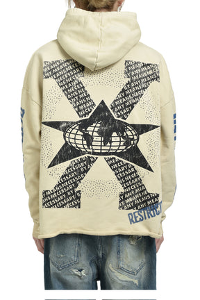 MALCOLM X CREAM HOODIE / CRM