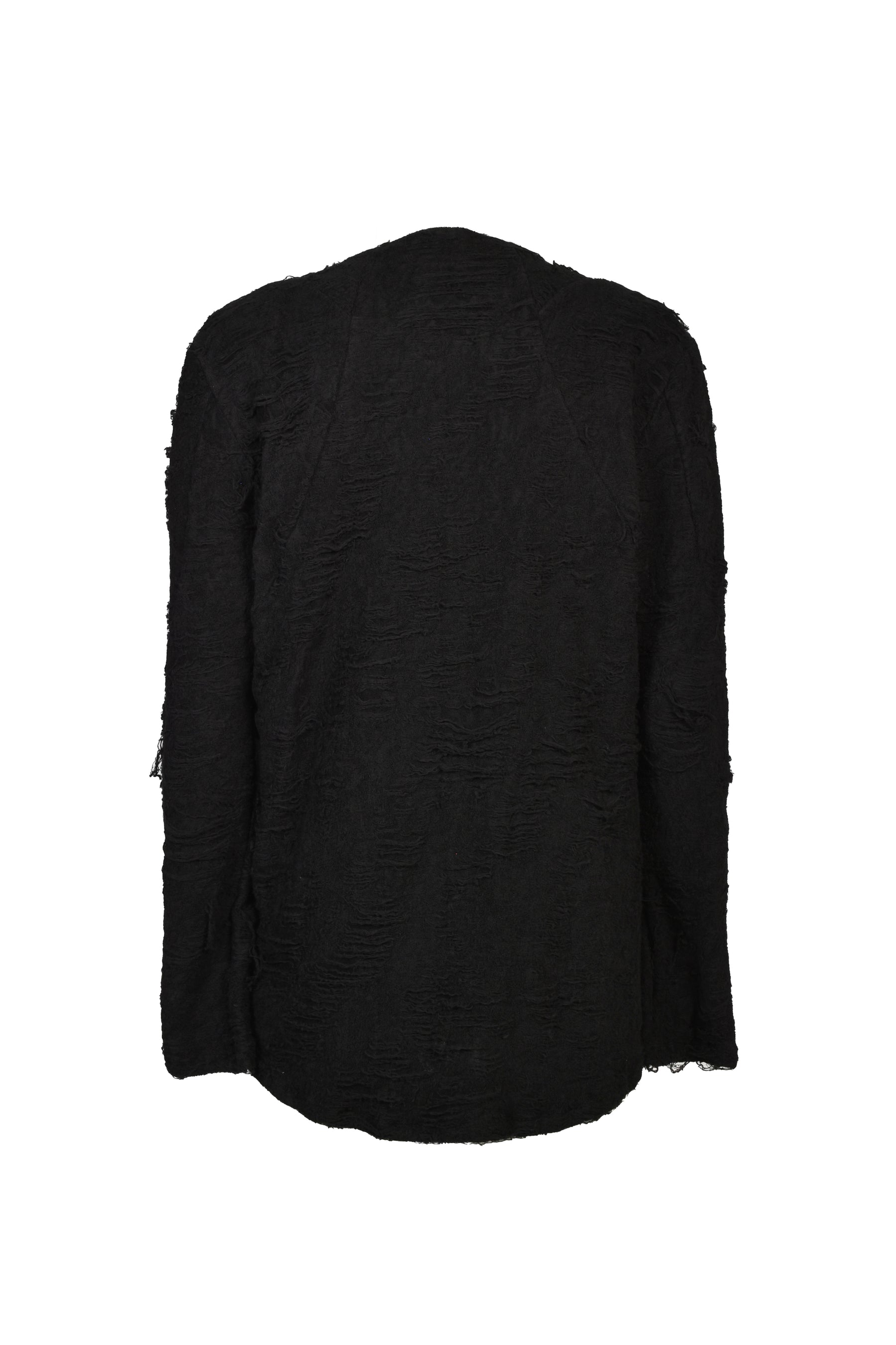 DAMAGE PILE LONG SLEEVE T-SHIRT / BLK