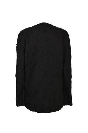 DAMAGE PILE LONG SLEEVE T-SHIRT / BLK