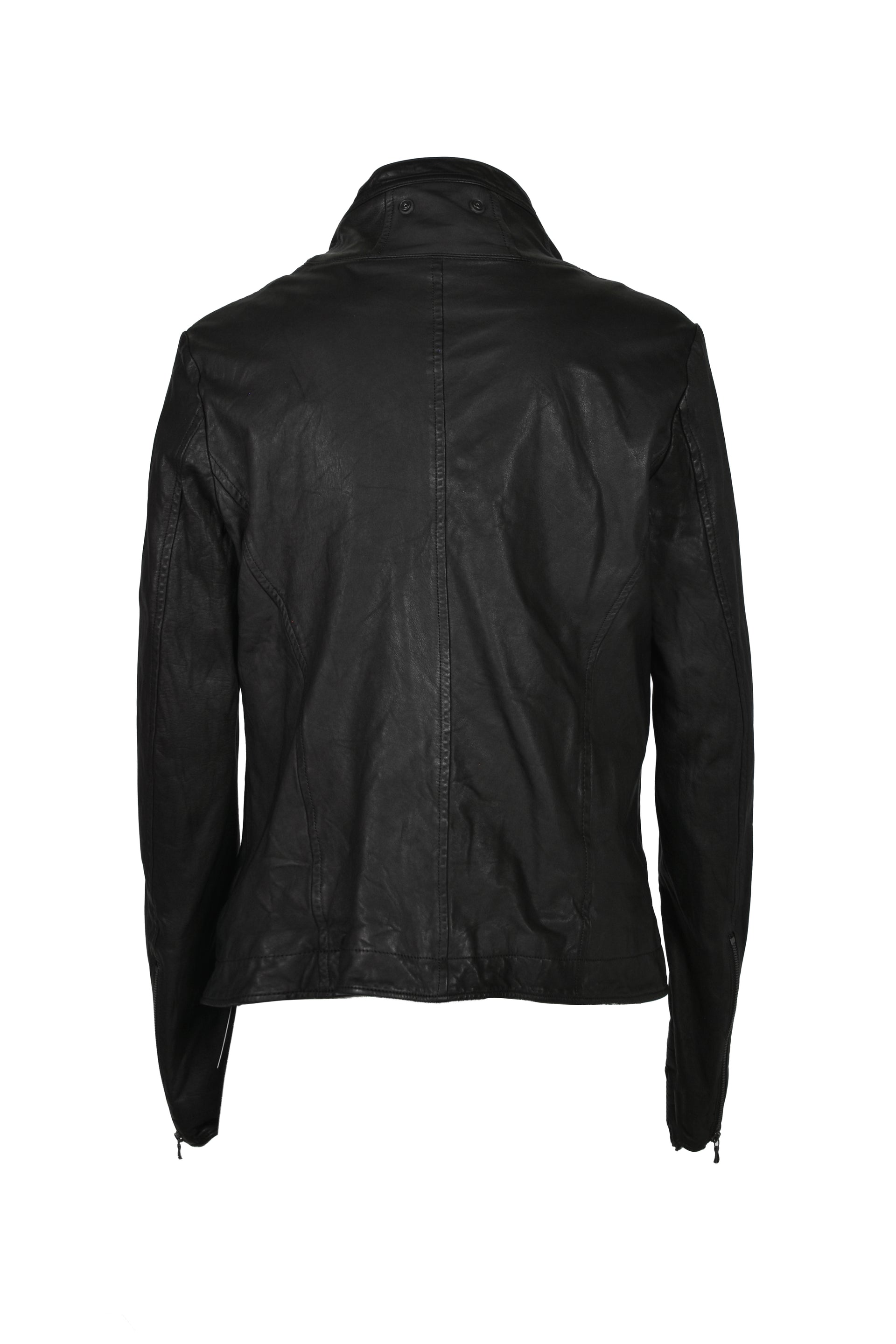 COW SKIN BLOUSON / BLK
