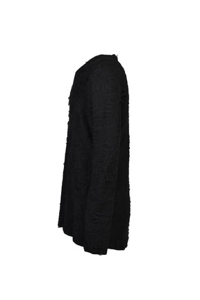 DAMAGE PILE LONG SLEEVE T-SHIRT / BLK