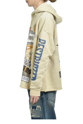 MALCOLM X CREAM HOODIE / CRM