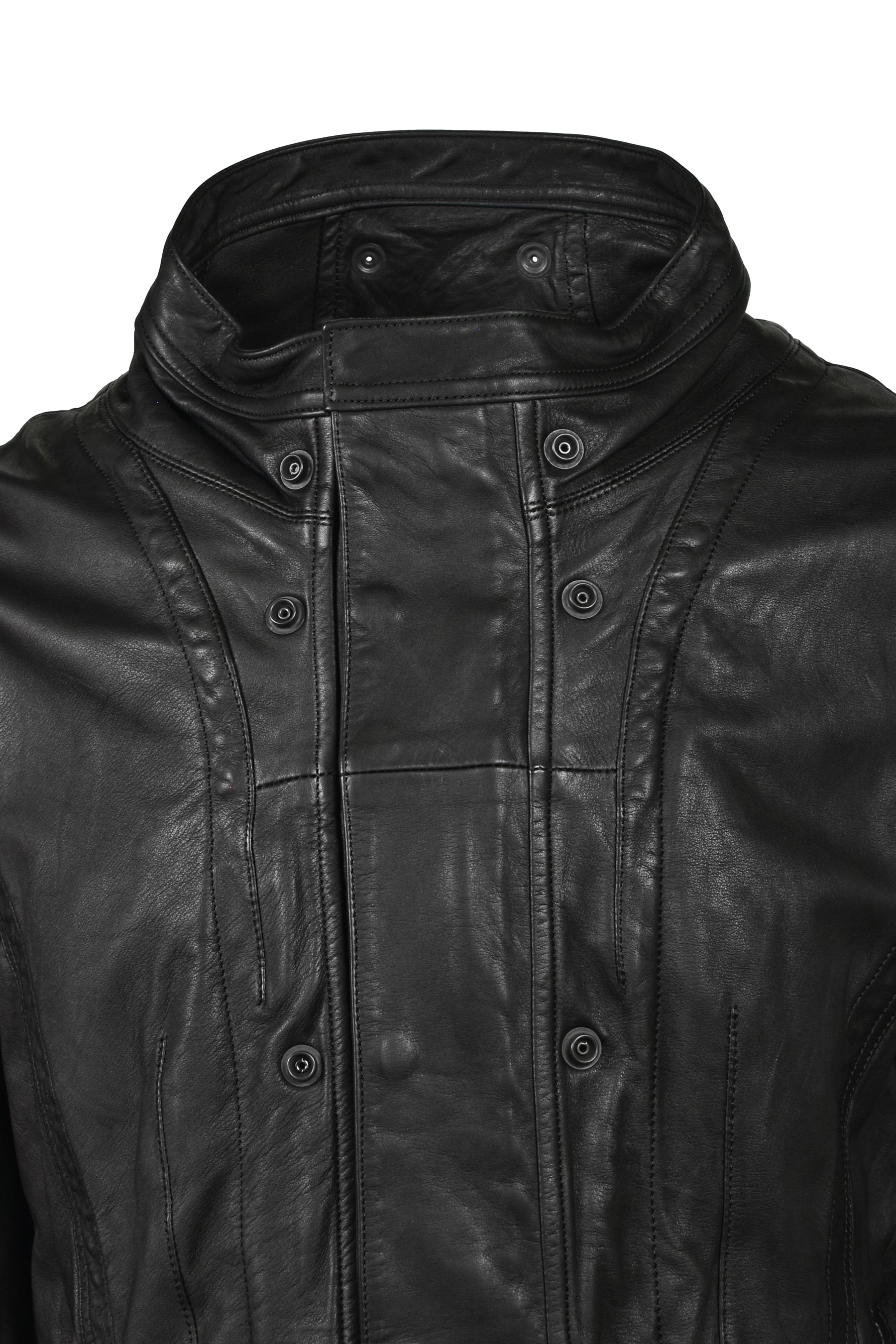 COW SKIN BLOUSON / BLK