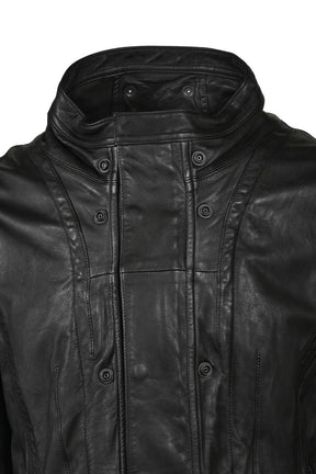 COW SKIN BLOUSON / BLK