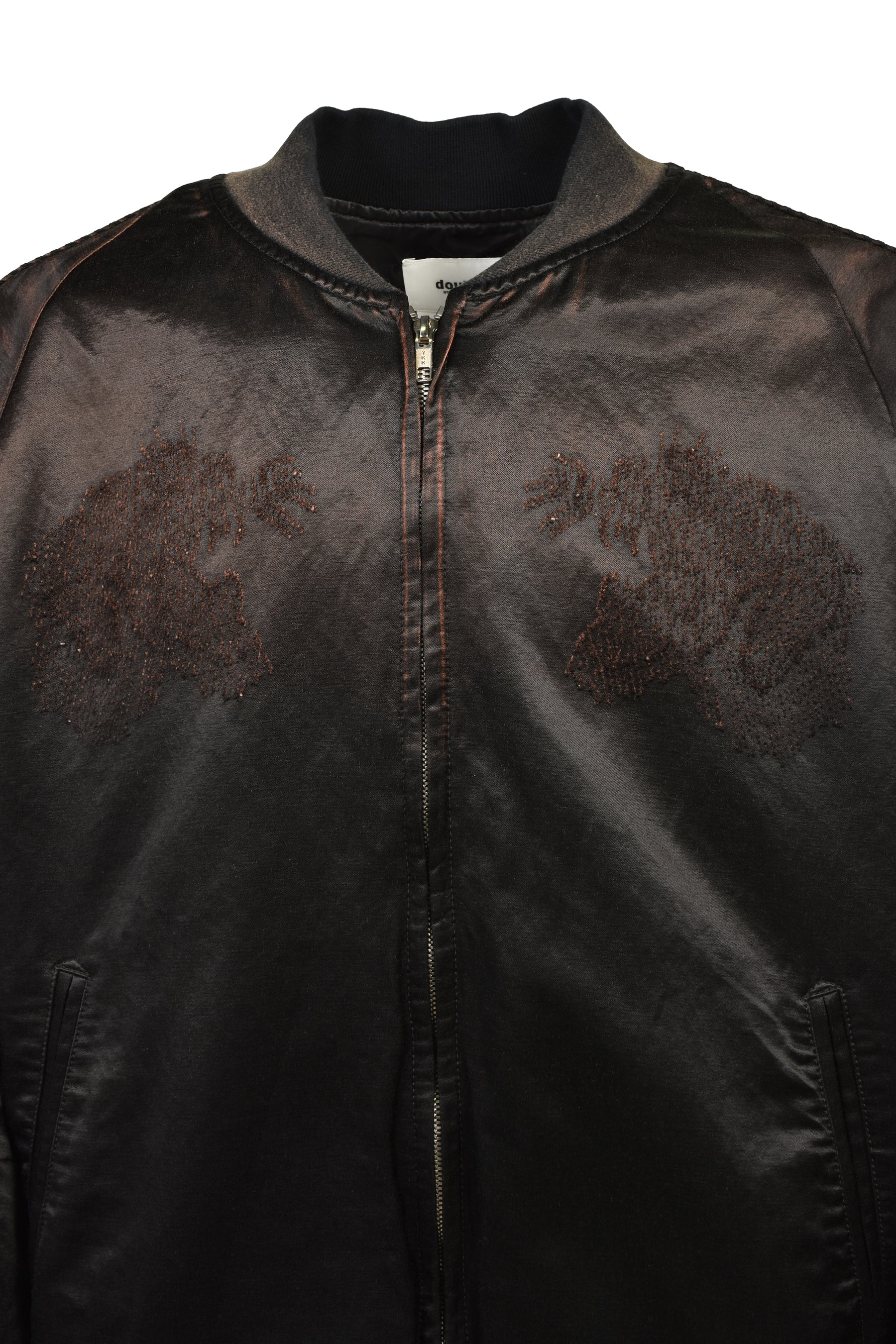 THREADLESS AIR EMBROIDERY SOUVENIR JACKET / BLK