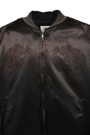THREADLESS AIR EMBROIDERY SOUVENIR JACKET / BLK