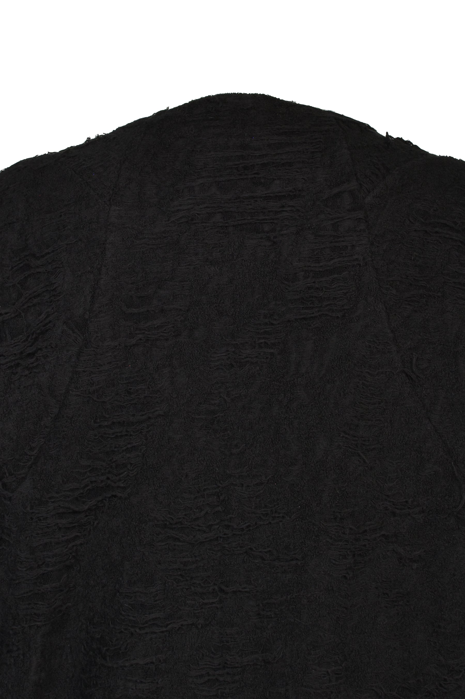 DAMAGE PILE LONG SLEEVE T-SHIRT / BLK