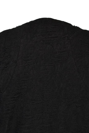 DAMAGE PILE LONG SLEEVE T-SHIRT / BLK