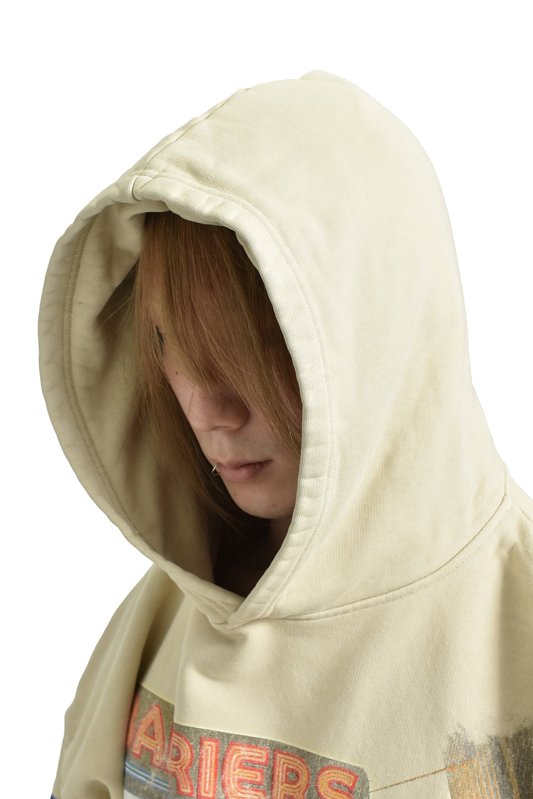 MALCOLM X CREAM HOODIE / CRM