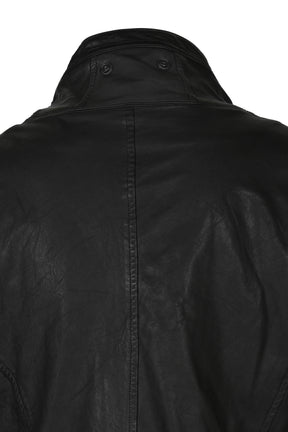 COW SKIN BLOUSON / BLK