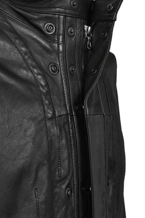 COW SKIN BLOUSON / BLK