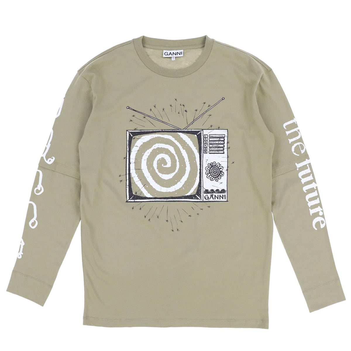 LIGHT JERSEY TV LONG SLEEVE T-SHIRT / KHA