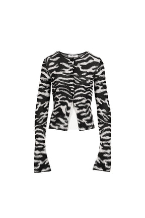 CARDIGAN / WHT BLK