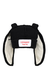 CHUNKY RABBIT BEANIE / BLK