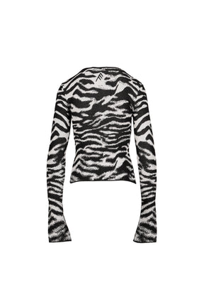CARDIGAN / WHT BLK