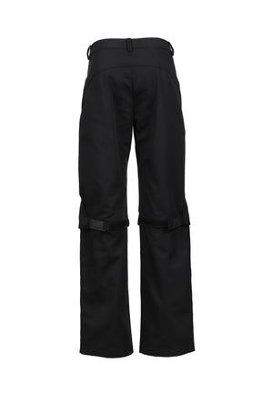 CONVERTIBLE MOTO PANTS / BLACK 