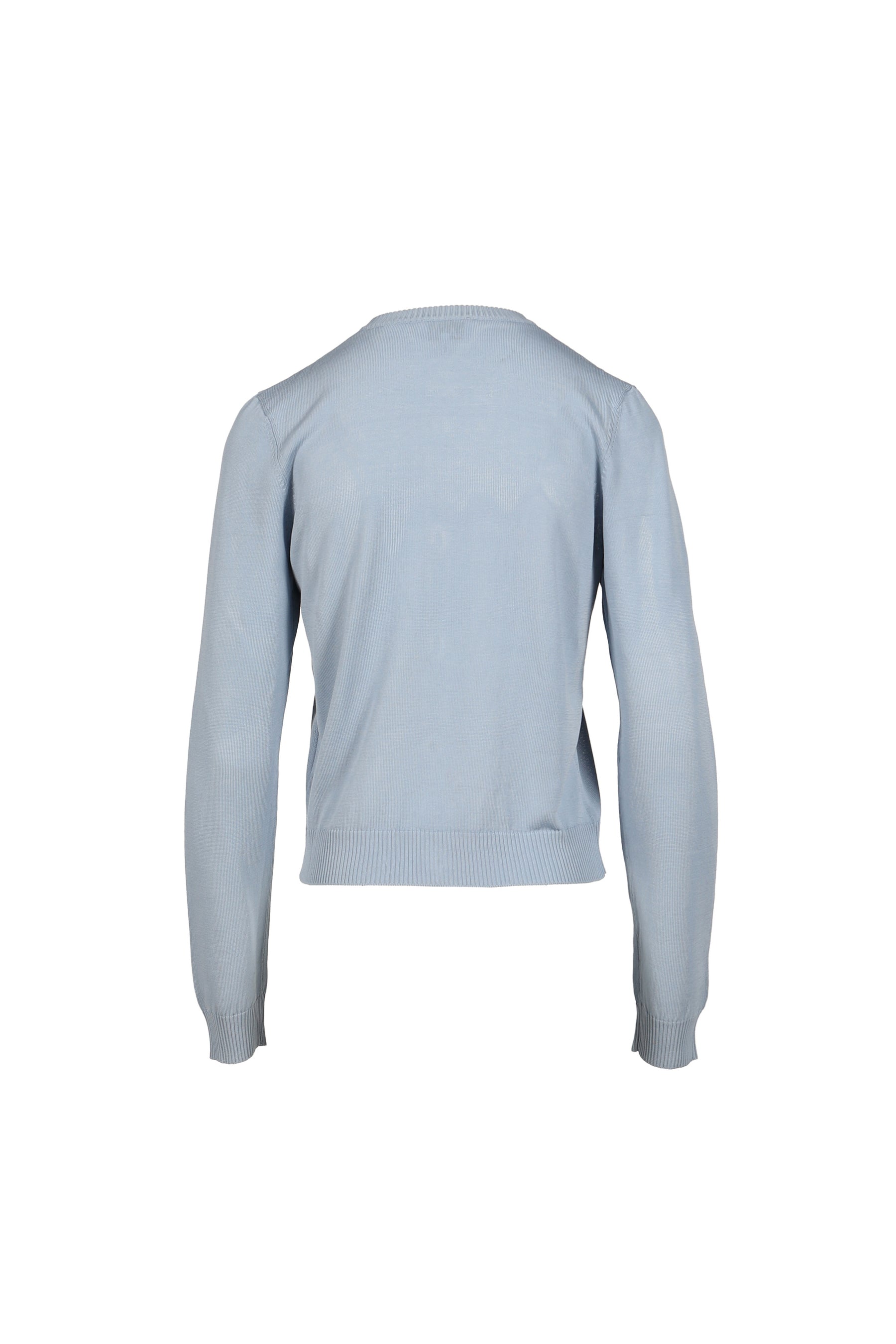 LIGHT COTTON ARGYLE CARDIGAN / SOFT CHAMBRAY