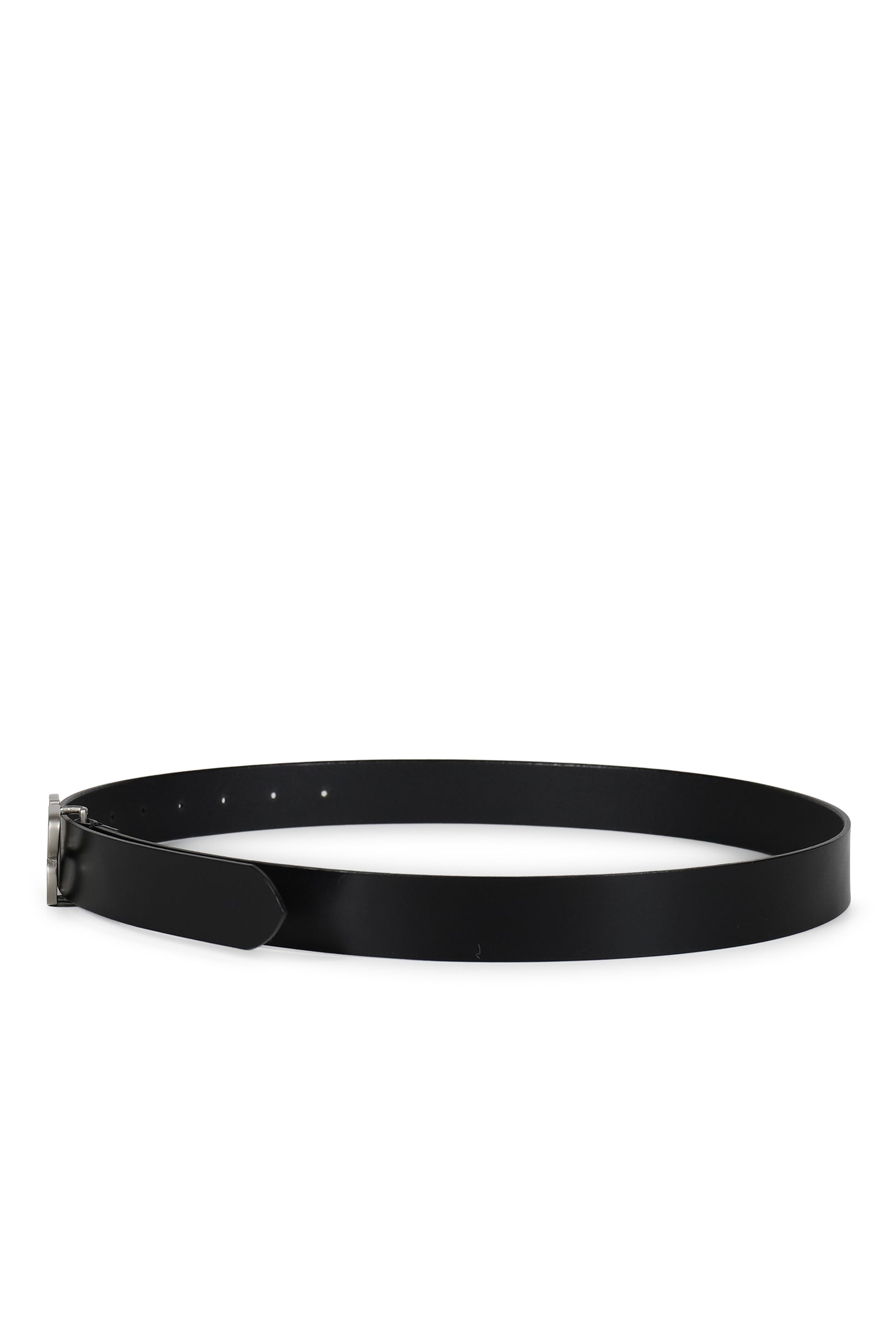 "DB" HOOK BUCKLE BELT / BLK SIL