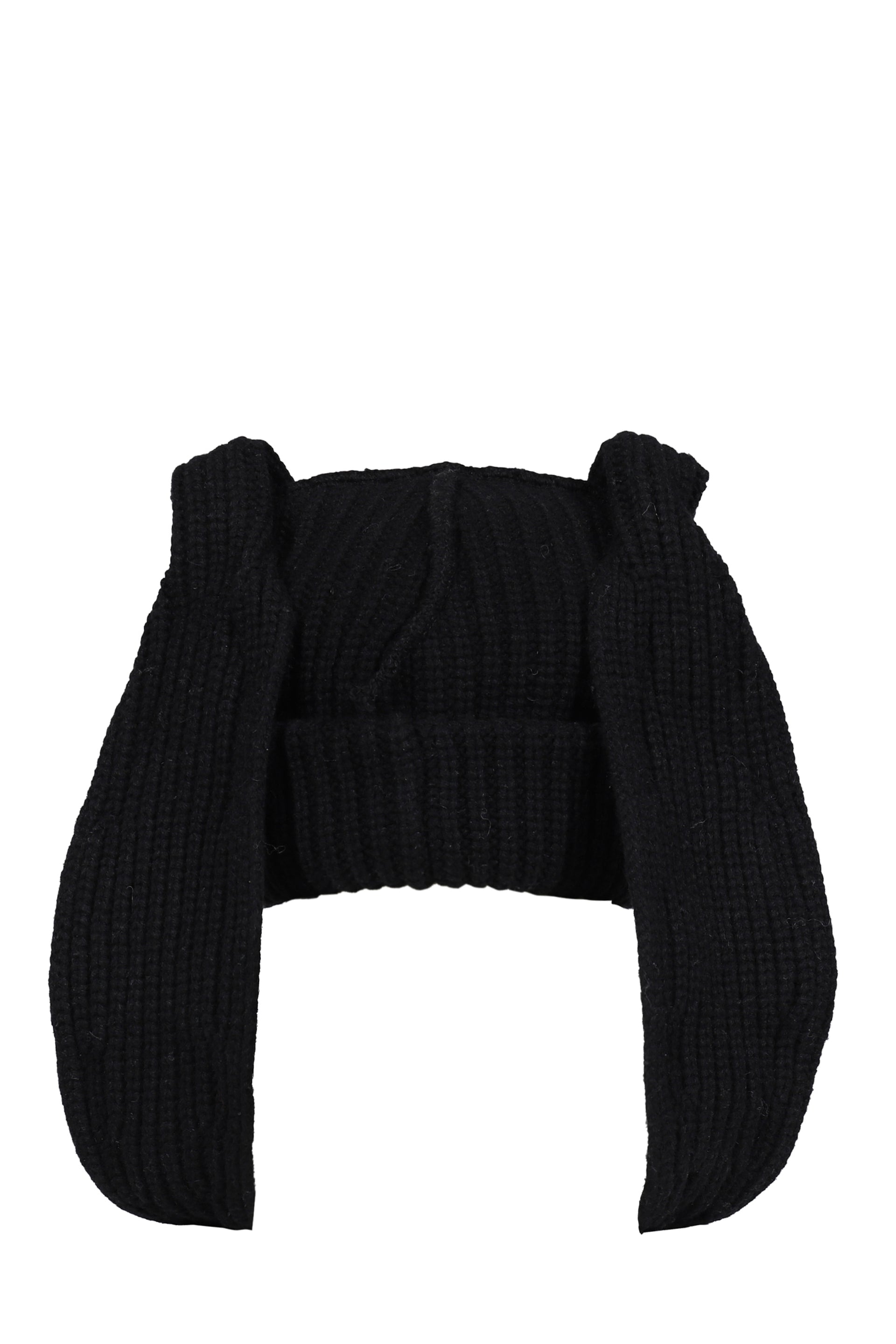 CHUNKY RABBIT BEANIE / BLK