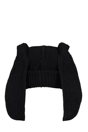 CHUNKY RABBIT BEANIE / BLK