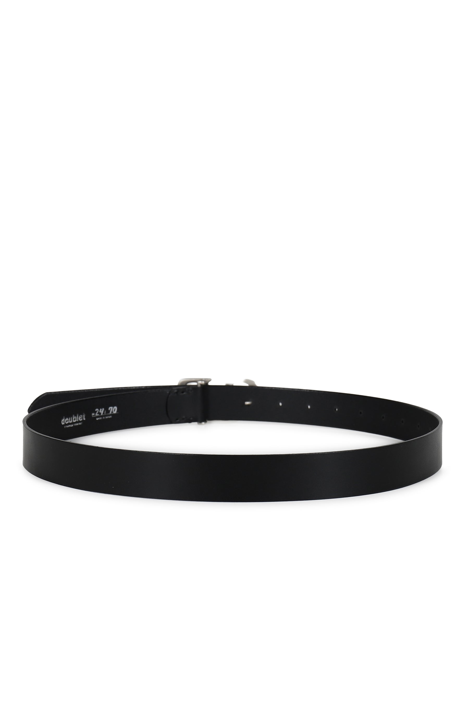 "DB" HOOK BUCKLE BELT / BLK SIL