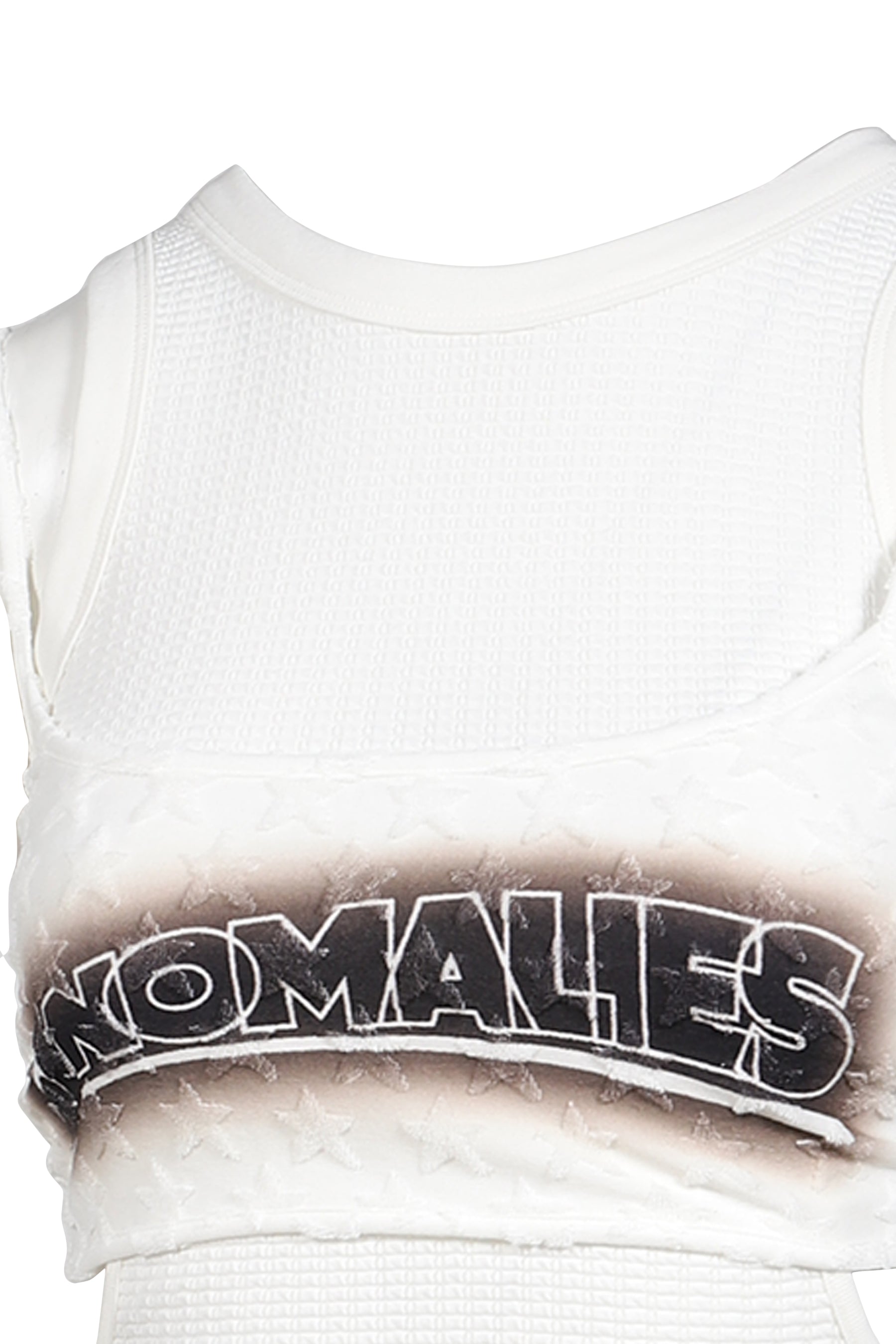 STARRY SKY PRINT SLEEVELESS TOP / WHT