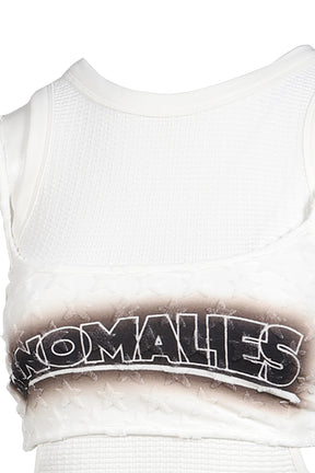 STARRY SKY PRINT SLEEVELESS TOP / WHT