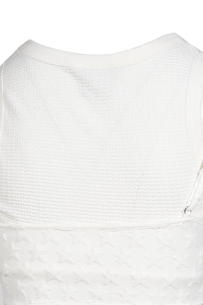 STARRY SKY PRINT SLEEVELESS TOP / WHT